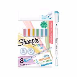 Sharpie 2182116, 8 pz, Blu, Verde, Arancione, Rosa, Giallo, Bianco, Rotondo