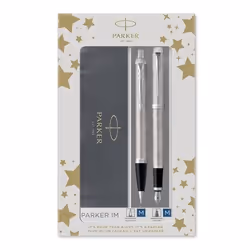 Parker 2183058, Argento, 2 pz, Penna a sfera + penna stilografica