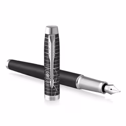 Parker IM penna stilografica Sistema di riempimento della cartuccia Nero, Cromo 1 pz - Vista aggiuntiva 4