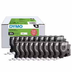 DYMO D1 etichette originali | stampa nera su bianco | 12 mm x 7 mm | etichette autoadesive per etichettatrice LabelManager | 20 pezzi - Vista aggiuntiva 2