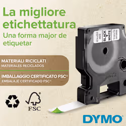 DYMO D1 etichette originali | stampa nera su bianco | 12 mm x 7 mm | etichette autoadesive per etichettatrice LabelManager | 20 pezzi - Vista aggiuntiva 5
