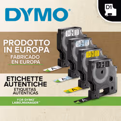 DYMO D1 etichette originali | stampa nera su bianco | 12 mm x 7 mm | etichette autoadesive per etichettatrice LabelManager | 20 pezzi - Vista aggiuntiva 8