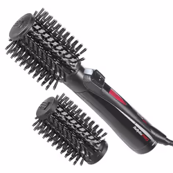 BaByliss BAB2770E, Spazzola ad aria calda, Vapore, Pulsanti, Barra di scorrimento, 70 dB, Nero, Ceramica