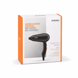 BaByliss Travel Dry 2000 asciuga capelli 2000 W Nero - Vista aggiuntiva 8