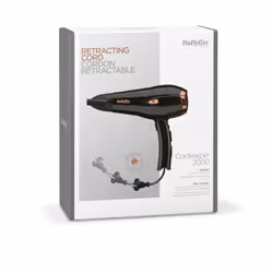 BaByliss Cordkeeper 2000 asciuga capelli 2000 W Nero, Rose Gold - Vista aggiuntiva 5