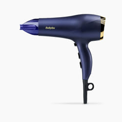 BaByliss Midnight Luxe 2300 asciuga capelli 2300 W Blu, Oro