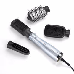 BaByliss Hydro-Fusion Hydro Fusion Smooth & Shape Spazzola ad aria calda Caldo Grigio, Argento 1000 W 2,5 m - Vista aggiuntiva 6