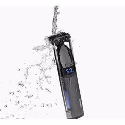 BaByliss Black Chrome Super-X Batteria 5 mm Bagnato e secco Nero, Argento - Vista aggiuntiva 4