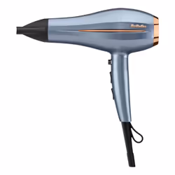 BaByliss Denim Luxe, dC, Blu, Rame, Gancio per appendere, 2,2 m, Pulsanti, Tiro a effetto, Cina