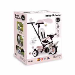 Smoby Baby Balade triciclo Bambini Spinta - Vista aggiuntiva 6