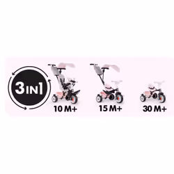 Smoby Baby Driver triciclo Bambini Spinta - Vista aggiuntiva 3