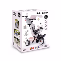 Smoby Baby Driver triciclo Bambini Spinta - Vista aggiuntiva 7