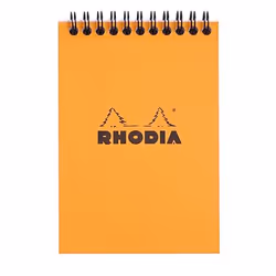 Rhodia 13500C, Monocromatico, Arancione, A6, 80 fogli, 80 g/m², Carta quadrettata