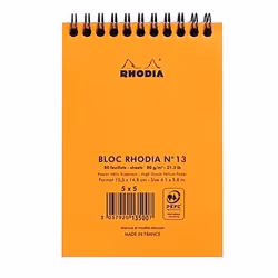 Rhodia 13500C quaderno per scrivere A6 80 fogli Arancione
