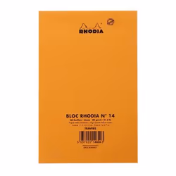 Rhodia 14600C bloc-notes 80 feuilles Orange