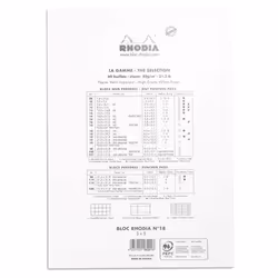 Rhodia N°18 quaderno per scrivere A4 80 fogli Bianco