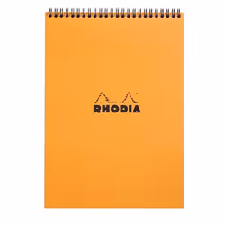 Rhodia 18500C, Monocromatico, Arancione, A4, 80 fogli, 80 g/m², Carta quadrettata
