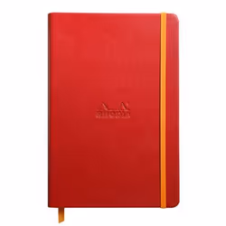 Rhodia 118753C, Monochromatique, Rouge, A5, 96 feuilles, Papier ligné, Couverture rigide