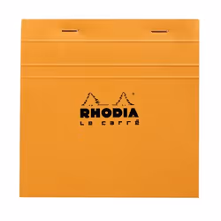 Rhodia 148200C, Immagine, Arancione, 80 fogli, Carta quadrettata, Copertina anteriore morbida e posteriore rigida, Universale