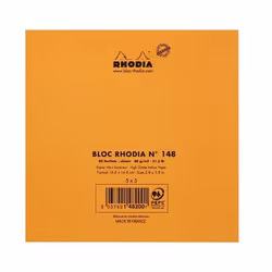 Rhodia 148200C quaderno per scrivere 80 fogli Arancione