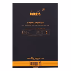 Rhodia N°16 quaderno per scrivere A5 70 fogli Nero