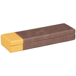 Rhodia 318873C astuccio per matita Astuccio rigido per matite Finta pelle Cioccolato, Arancione
