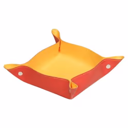 Rhodia 318953C, Finta pelle, Arancione, Rosso, 12 x 12 x 4,5 mm