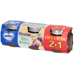 Mellin Omogeneizzato Prugna per Prima Infanzia 3x100 g