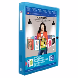 Oxford 100200140, 300 fogli, Blu, Polipropilene (PP), A4, 250 mm, 333 mm