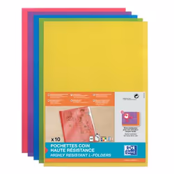 Oxford 100210494, Cartella per file convenzionale, A4, PVC, Multicolore, 25 fogli, 220 mm