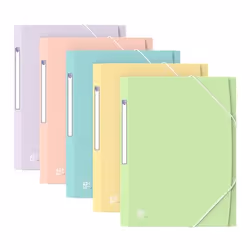 Oxford 400187619, Cartella multipla, A4, Polipropilene (PP), Blu, Verde, Rosa, Viola, Giallo, Ritratto, 150 fogli