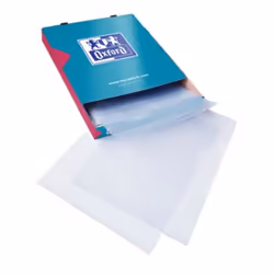 Oxford 400052803, Cartella per file convenzionale, A4, PVC, Trasparente, Liscio, Paesaggio/Ritratto
