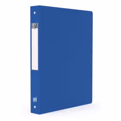 Oxford 100201600, A4, Anello a Q, Conservazione, Polipropilene (PP), Blu, 250 fogli