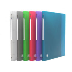 Oxford Hawaï raccoglitore ad anelli A4 Blu, Verde, Grigio, Rosa, Viola, Trasparente