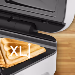 Tefal Snack XL SW7011 tostiera 850 W Bianco, Acciaio inox - Vista aggiuntiva 4
