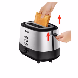 Tefal New Equinox TT520D 2 fetta/e Nero, Acciaio inox - Vista aggiuntiva 4