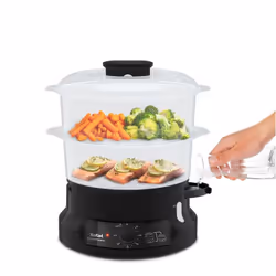 Tefal Minicompact VC139810 pentola a vapore 2 cestello/i Libera installazione 800 W Nero - Vista aggiuntiva 2