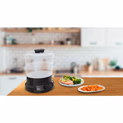 Tefal Minicompact VC139810 pentola a vapore 2 cestello/i Libera installazione 800 W Nero - Vista aggiuntiva 4