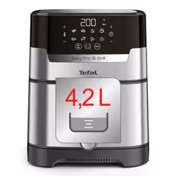 Tefal Easy Fry & Grill EY505D Singolo 4,2 L Indipendente 1550 W Friggitrice ad aria calda Acciaio inox - Vista aggiuntiva 5