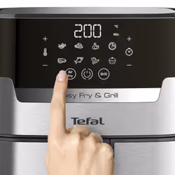 Tefal Easy Fry & Grill EY505D Singolo 4,2 L Indipendente 1550 W Friggitrice ad aria calda Acciaio inox - Vista aggiuntiva 6