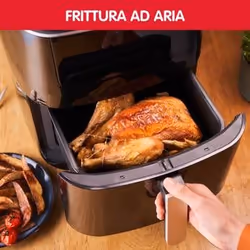 Moulinex AL2018 Friggitrice ad Aria 6,5L, Friggitrice ad Aria Calda, Colore Nero - Vista aggiuntiva 4