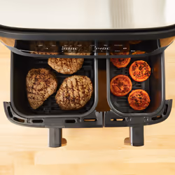 Tefal Dual Easy Fry & Grill EY905B Doppia 8,3 L Indipendente 2700 W Friggitrice ad aria calda Grigio - Vista aggiuntiva 6