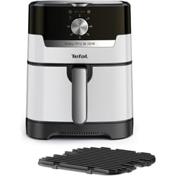 Tefal Easy Fry & Grill EY501A Singolo 4,2 L Indipendente 1550 W Friggitrice ad aria calda Nero, Acciaio inox