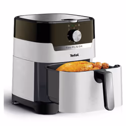 Tefal Easy Fry & Grill EY501A Singolo 4,2 L Indipendente 1550 W Friggitrice ad aria calda Nero, Acciaio inox