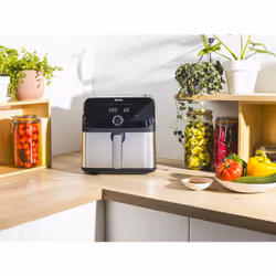 Tefal Easy Fry Mega EY855D10 friggitrice Singolo 7,5 L Indipendente 2020 W Friggitrice ad aria calda Nero, Acciaio inox - Vista aggiuntiva 5