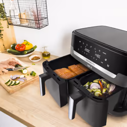 Tefal Easy Fry Dual XXL EY942HE0 friggitrice Doppia 11 L Indipendente 2020 W Friggitrice ad aria calda Grigio - Vista aggiuntiva 4