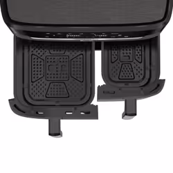 Tefal Easy Fry Dual XXL EY942HE0 friggitrice Doppia 11 L Indipendente 2020 W Friggitrice ad aria calda Grigio - Vista aggiuntiva 5