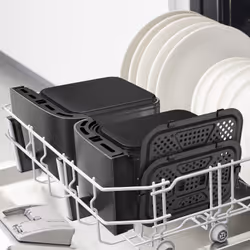 Tefal Easy Fry Dual XXL EY942HE0 friggitrice Doppia 11 L Indipendente 2020 W Friggitrice ad aria calda Grigio - Vista aggiuntiva 6