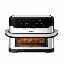 Tefal Dual Easy Fry Flex EY922D 9 L Indipendente Friggitrice ad aria calda Nero, Acciaio inox - Vista aggiuntiva 2