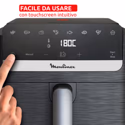 Moulinex Easy Fry Mega Compact EZ8618 Singolo 7,5 L Indipendente 2020 W Friggitrice ad aria calda Nero - Vista aggiuntiva 5